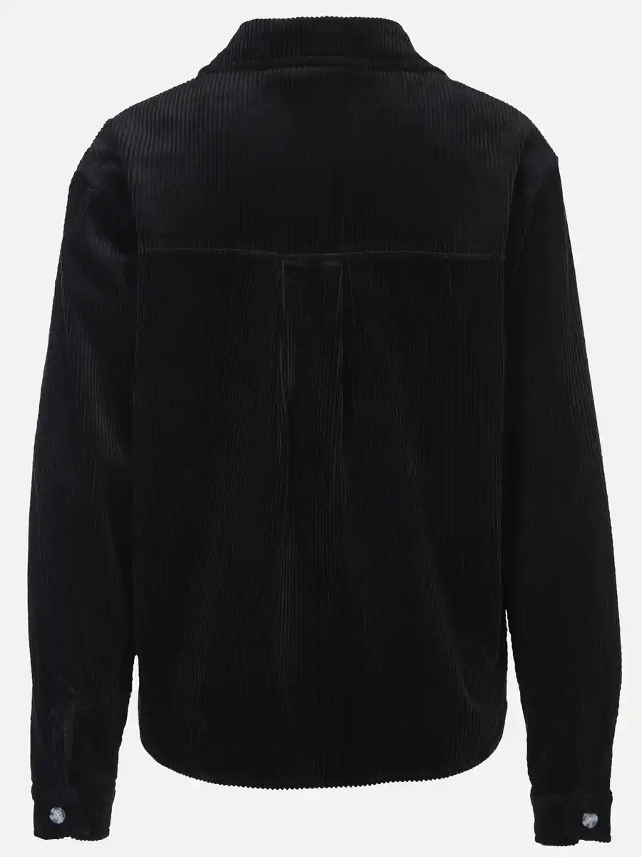 Bild 2 von Damen Cordhemd mit Brusttasche Schwarz