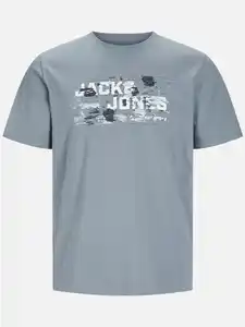 Jack&Jones JCOOUTDOOR LOGO TEE S T-Shirt Blau