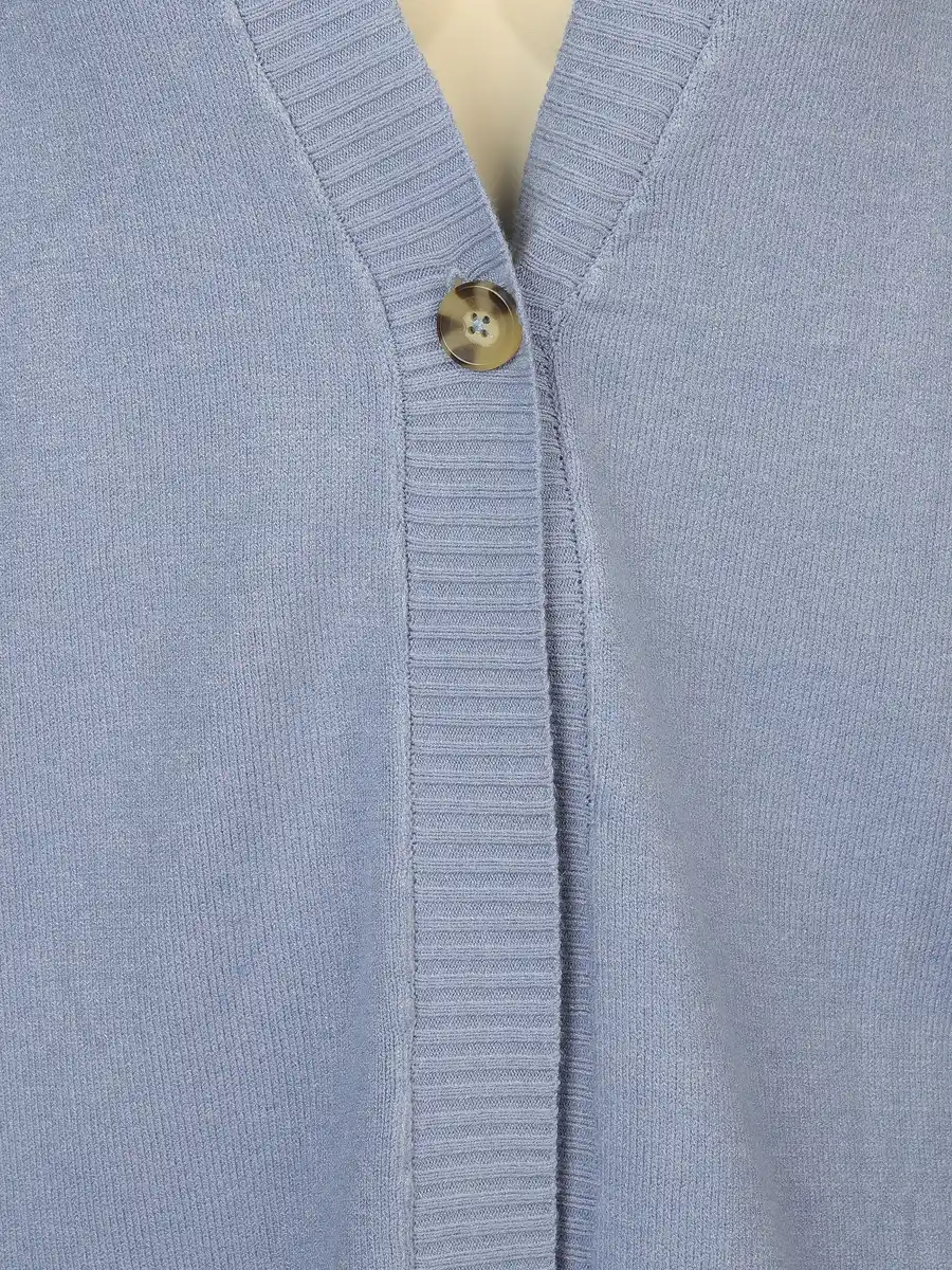 Bild 3 von Große Größen Strickweste Blau