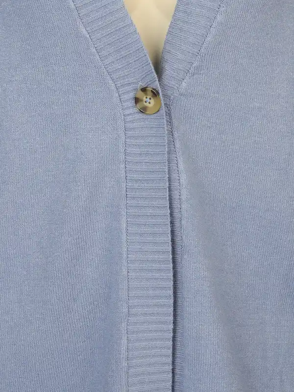 Bild 3 von Große Größen Strickweste Blau