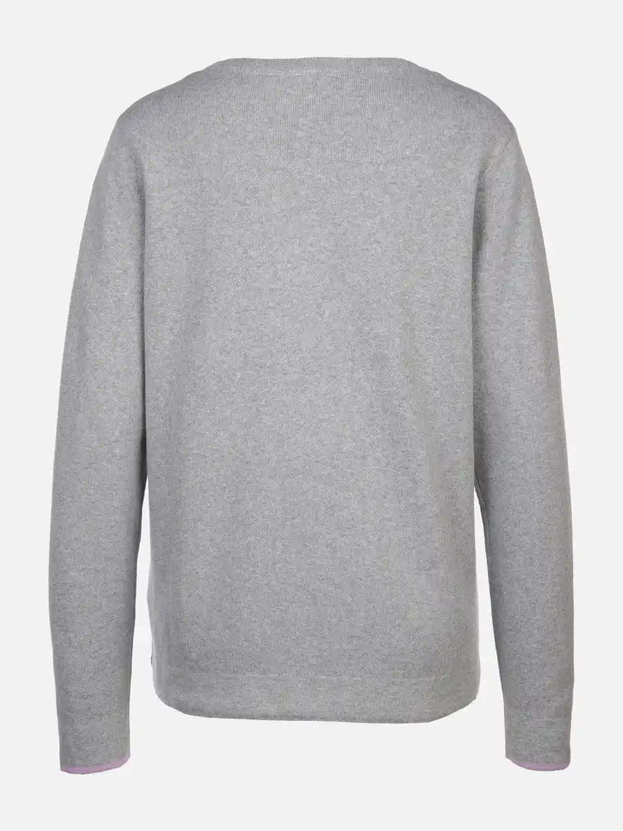 Bild 2 von Damen Statementpullover mit Bindeband Silber