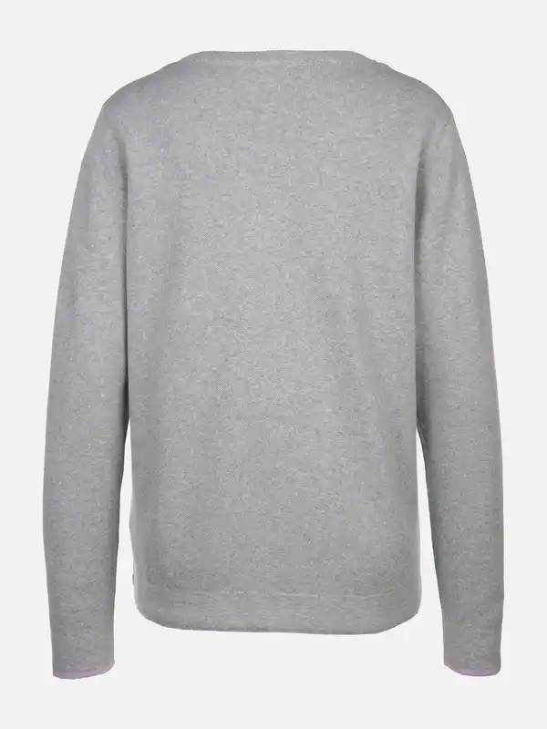 Bild 2 von Damen Statementpullover mit Bindeband Silber