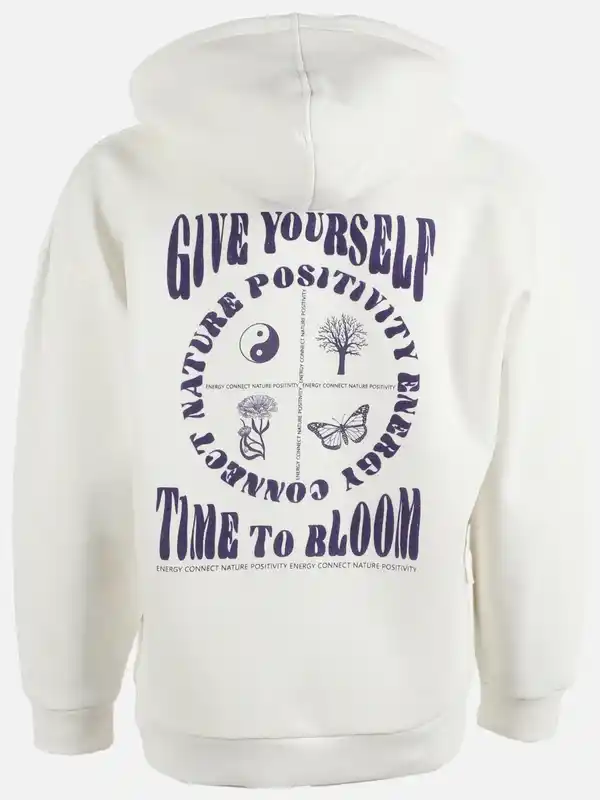 Bild 2 von Mädchen Hoodie mit tollem Rückenprint Weiß