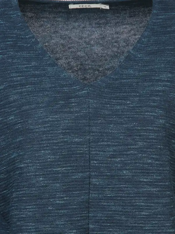 Bild 3 von Damen Pullover in Ottoman Ripp Türkis