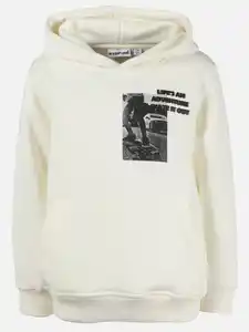 Jungen Hoodie mit Print Weiß