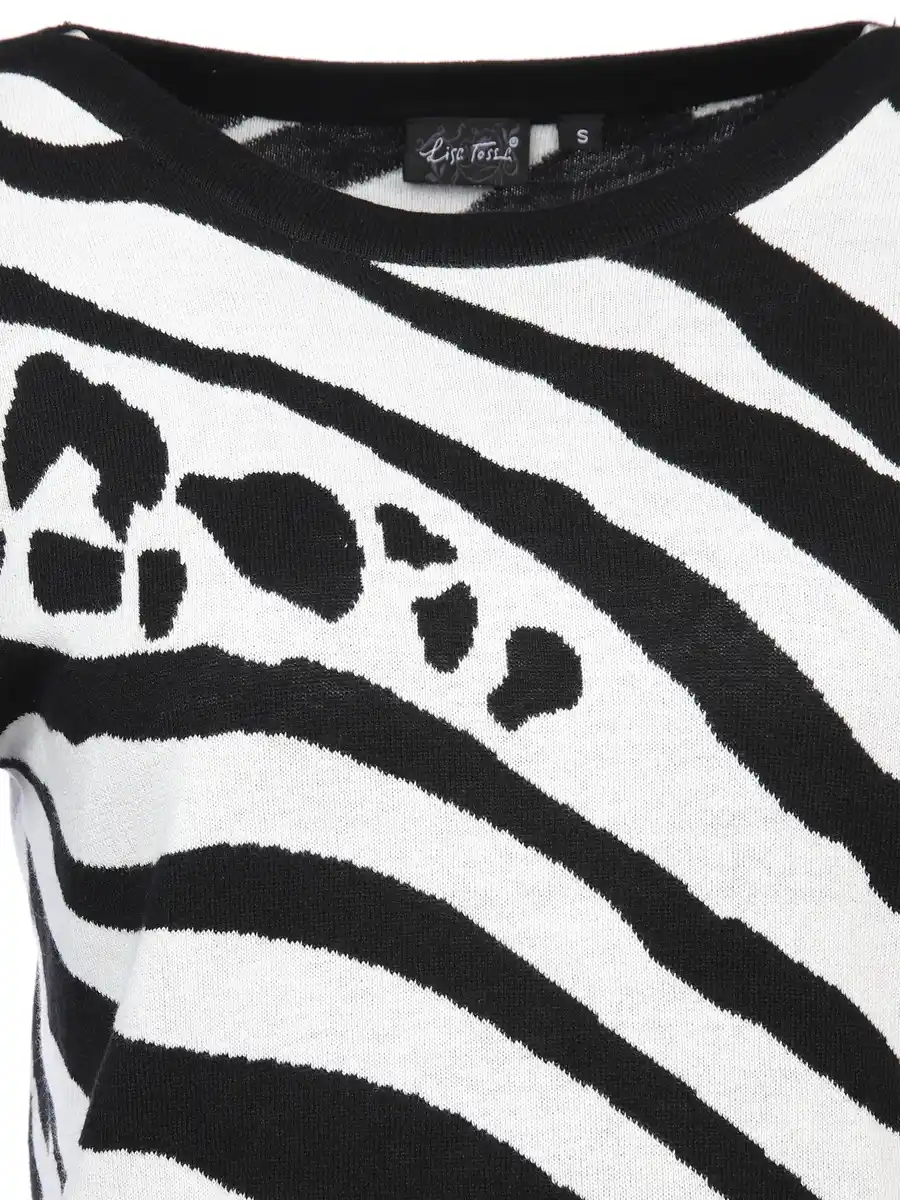 Bild 3 von Damen Pullover mit Tierprint Weiß