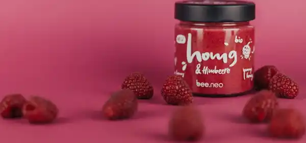 Bild 2 von bee.neo Bio Honig & Himbeere, 230 g