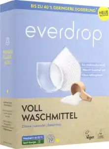 everdrop Vollwaschmittel Pulver Zitrone, Lavendel, Zedernholz 19 WL