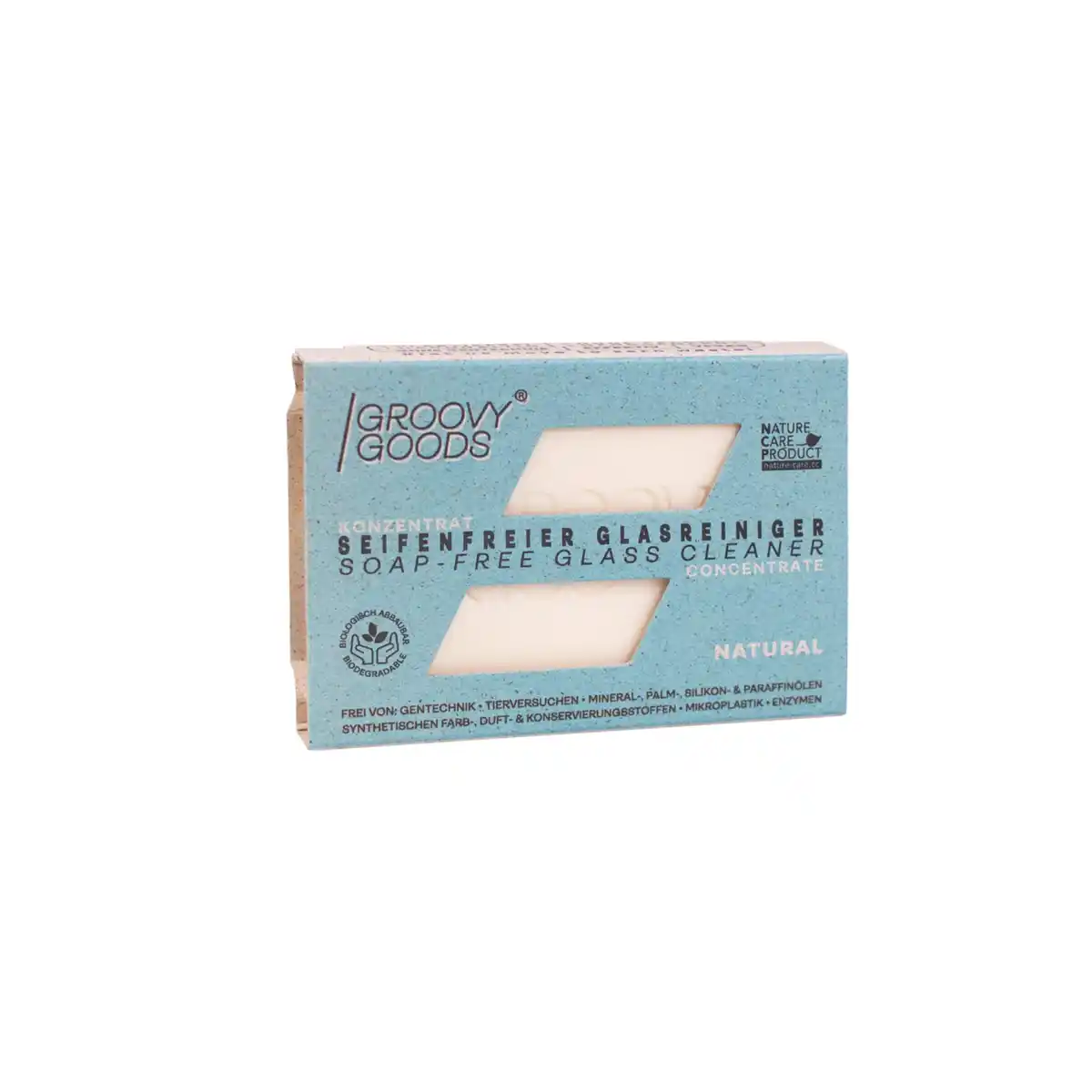 Bild 3 von Groovy Goods Seifenfreier, fester Glasreiniger (ohne Duftstoffe), 60 g