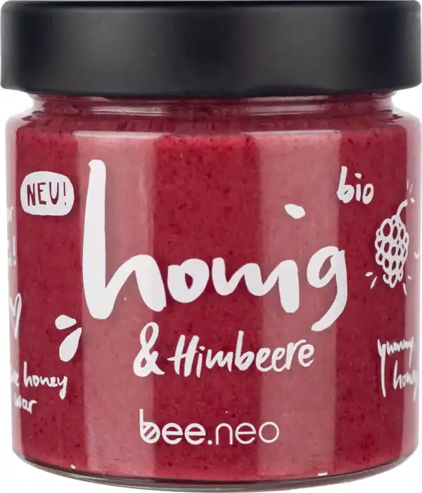 Bild 1 von bee.neo Bio Honig & Himbeere, 230 g