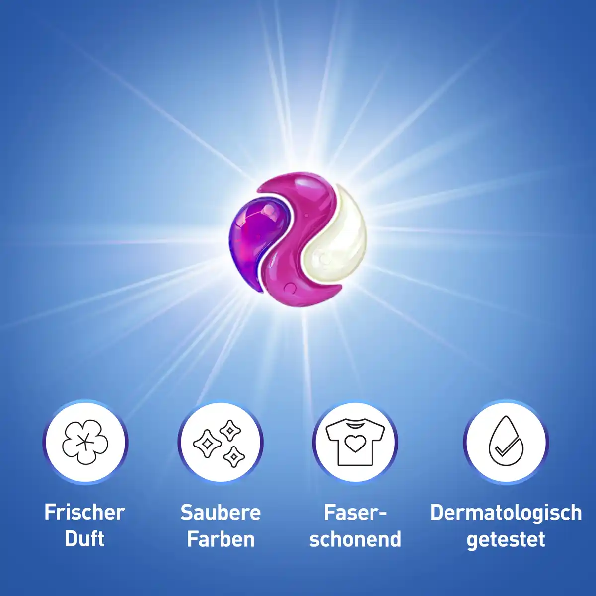 Bild 2 von Coral Colorwaschmittel Optimal All in 1 Caps 45 WL