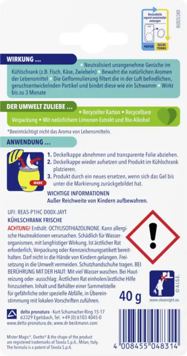 Bild 2 von Dr. Beckmann Kühlschrank-Frische, 40 g