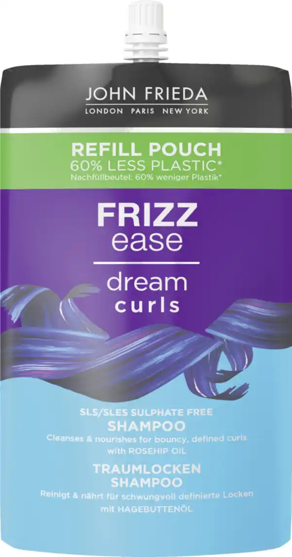 Bild 1 von JOHN FRIEDA FRIZZ ease Traumlocken Shampoo Nachfüllbeutel, 500 ml