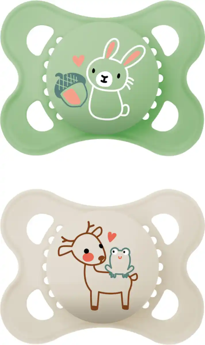 Bild 2 von MAM Schnuller Original Latex 0-6 Monate, 2 Stk. Hase/Reh