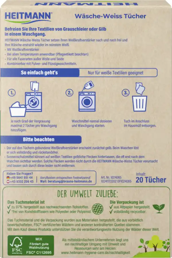 Bild 3 von Heitmann Wäsche-Weiss Tücher