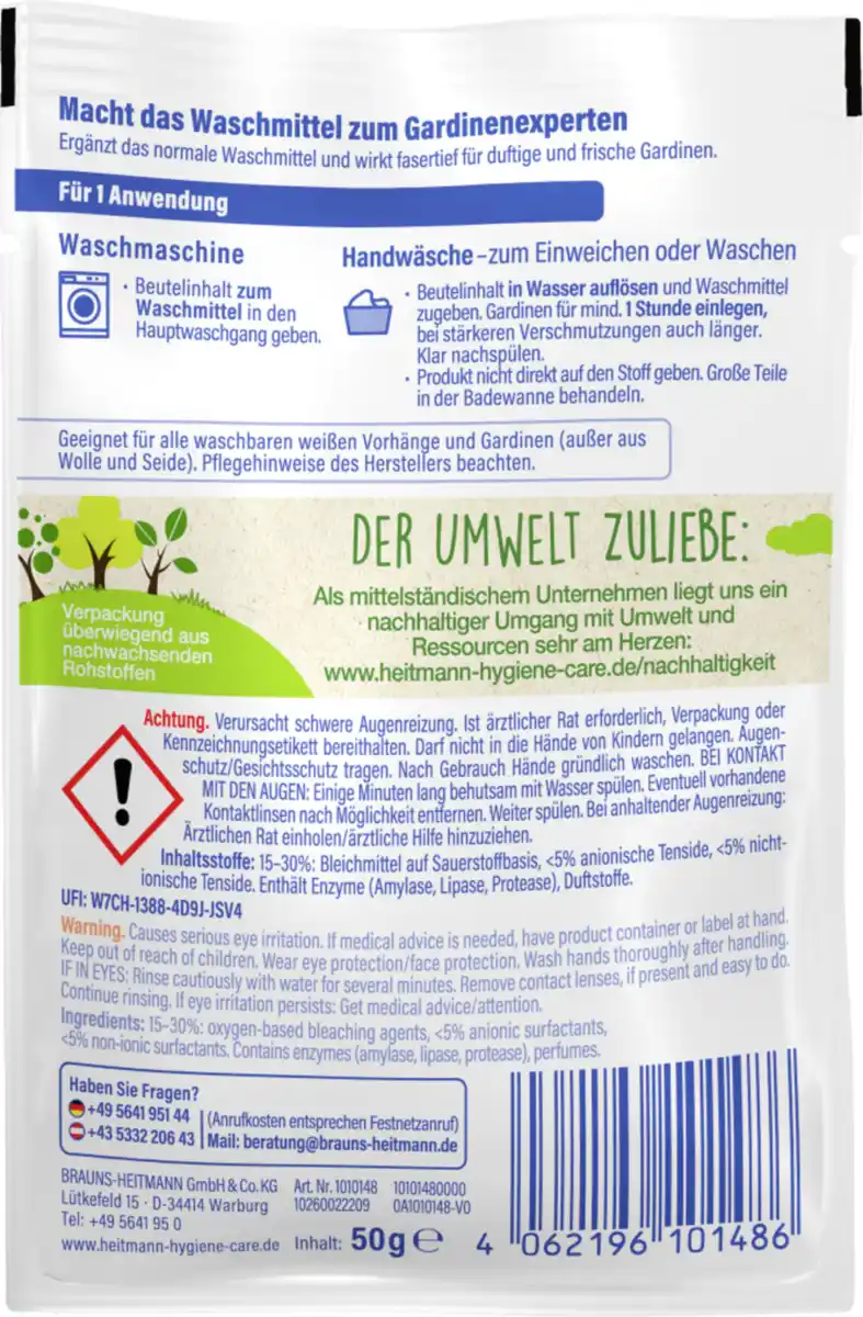 Bild 2 von Heitmann Brillantweiß Vorhänge & Gardinen, 50 g