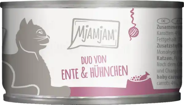 Bild 1 von MjAMjAM DUO von zarter Ente & saftigem Hühnchen an Möhrchen, 100 g