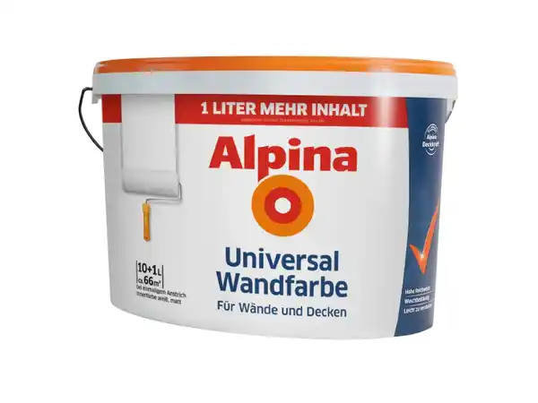 Bild 1 von ALPINA Universal-Wandfarbe,  11 l