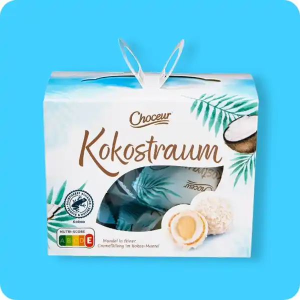 Bild 1 von CHOCEUR Kokostraum, Rainforest Alliance-zertifiziert