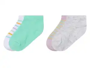 lupilu® Kleinkinder Sneakersocken, 2 Paar, mit Bio-Baumwolle