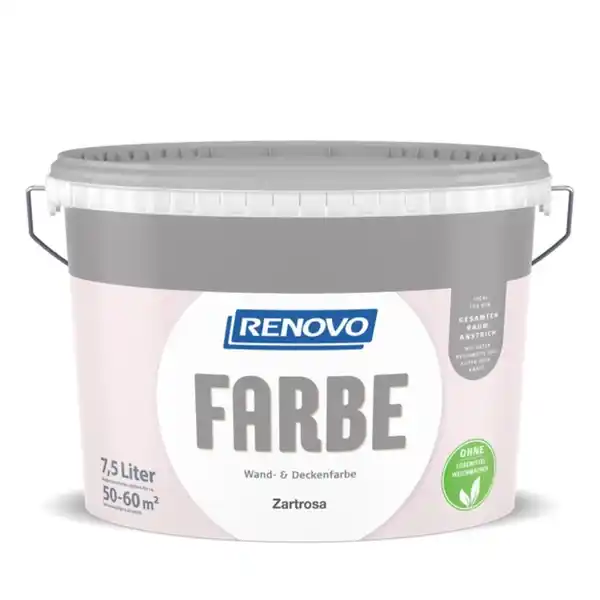 Bild 1 von RENOVO Wand- und Deckenfarbe matt »FARBE«, zartrosa