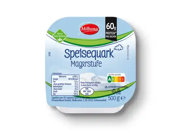 Bild 1 von Milbona Speisequark,  500 g