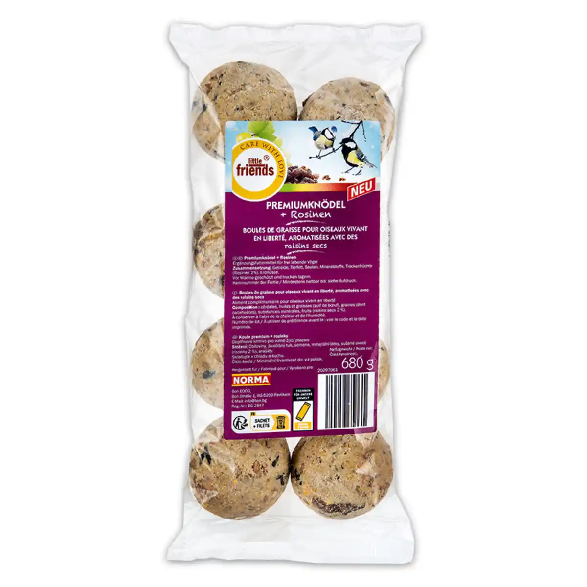 Bild 3 von Little-Friends Fruchtknödel / Nussriegel / Futterzapfen