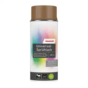 toom Universal-Sprühlack 'Sandwüste' braun seidenmatt 400 ml