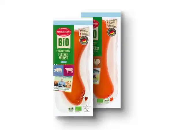 Bild 1 von Metzgerfrisch Bio Traditions-Fleischwurst,  250 g