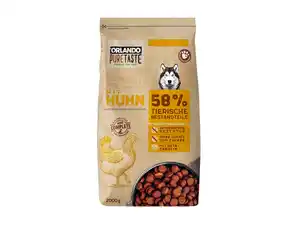 Orlando Pure Taste Hunde trockennahrung mit Huhn,  2 kg