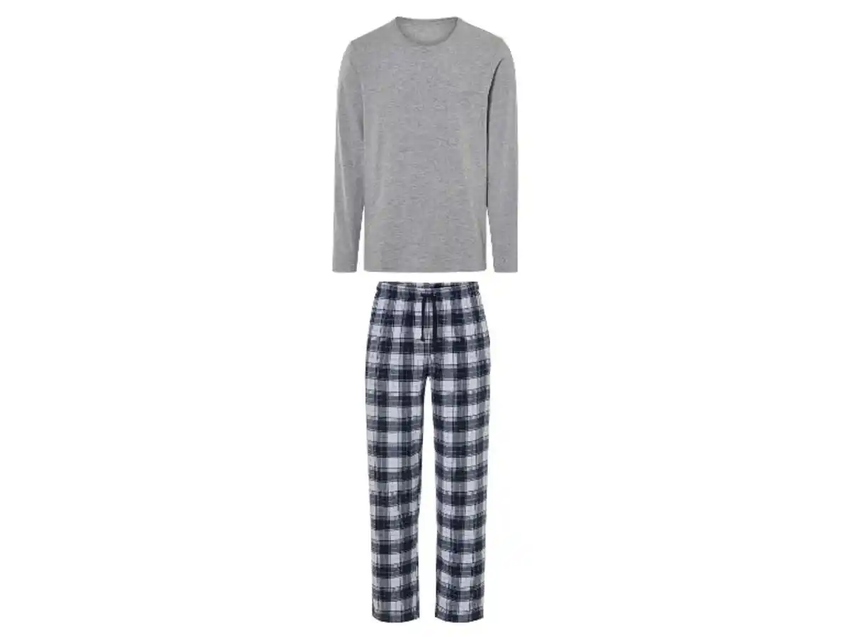 Bild 2 von LIVERGY® Herren Pyjama, mit Baumwolle