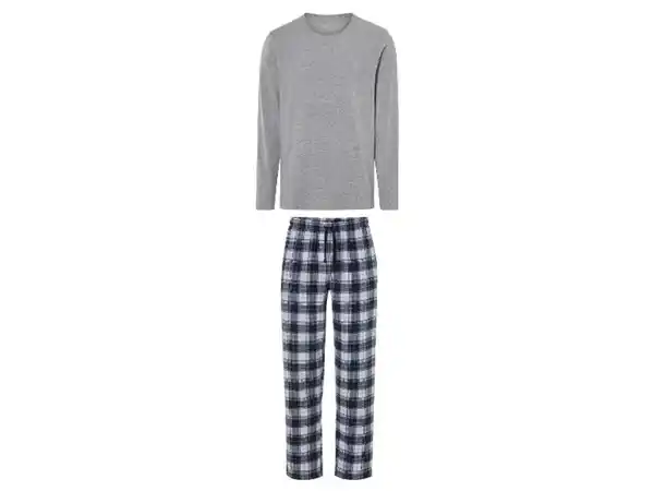 Bild 2 von LIVERGY® Herren Pyjama, mit Baumwolle