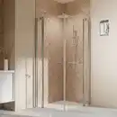 Bild 1 von Breuer Eckdusche mit Drehtür 'Elana 2.0' chromfarben 90 x 200 x 90 cm