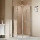 Bild 1 von Breuer Eckdusche mit Drehfalttür 'Elana 2.0' chromfarben 90 x 200 x 90 cm