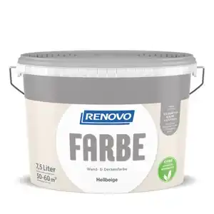 RENOVO Wand- und Deckenfarbe matt »FARBE«, hellbeige