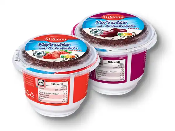 Bild 1 von Milbona Yofrutta Quark mit Schokobits,  200 g