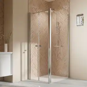 Breuer Seitenwand für Pendeltür 'Elana 2.0' rechts, silbern 90 x 200 cm