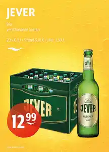 JEVER Bier verschiedene Sorten