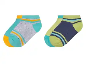 lupilu® Kleinkinder Sneakersocken, 2 Paar, mit Bio-Baumwolle