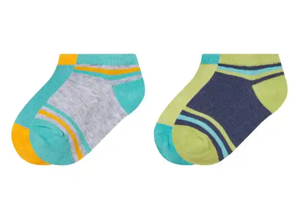 Bild 1 von lupilu® Kleinkinder Sneakersocken, 2 Paar, mit Bio-Baumwolle