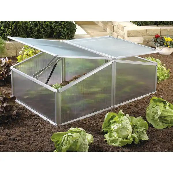 Bild 1 von Vitavia Frühbeet 'Gaia XS' 100 x 39 x 60 cm aluminiumfarben