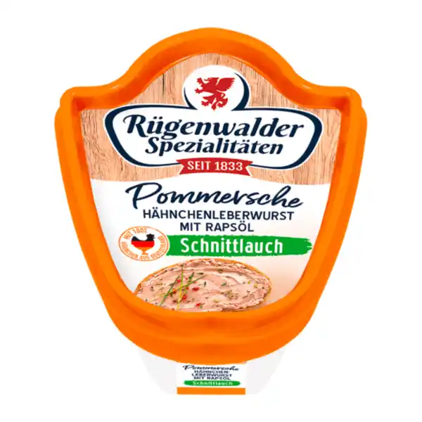 Bild 2 von RÜGENWALDER SPEZIALITÄTEN Pommersche Hähnchenleberwurst 125g