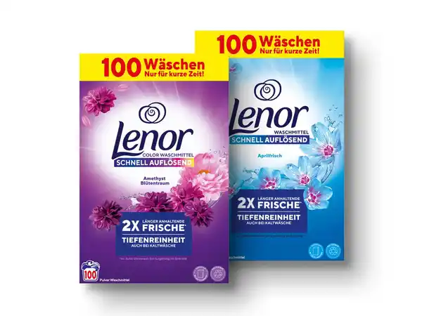 Bild 1 von Lenor Waschmittel Pulver Aprilfrisch