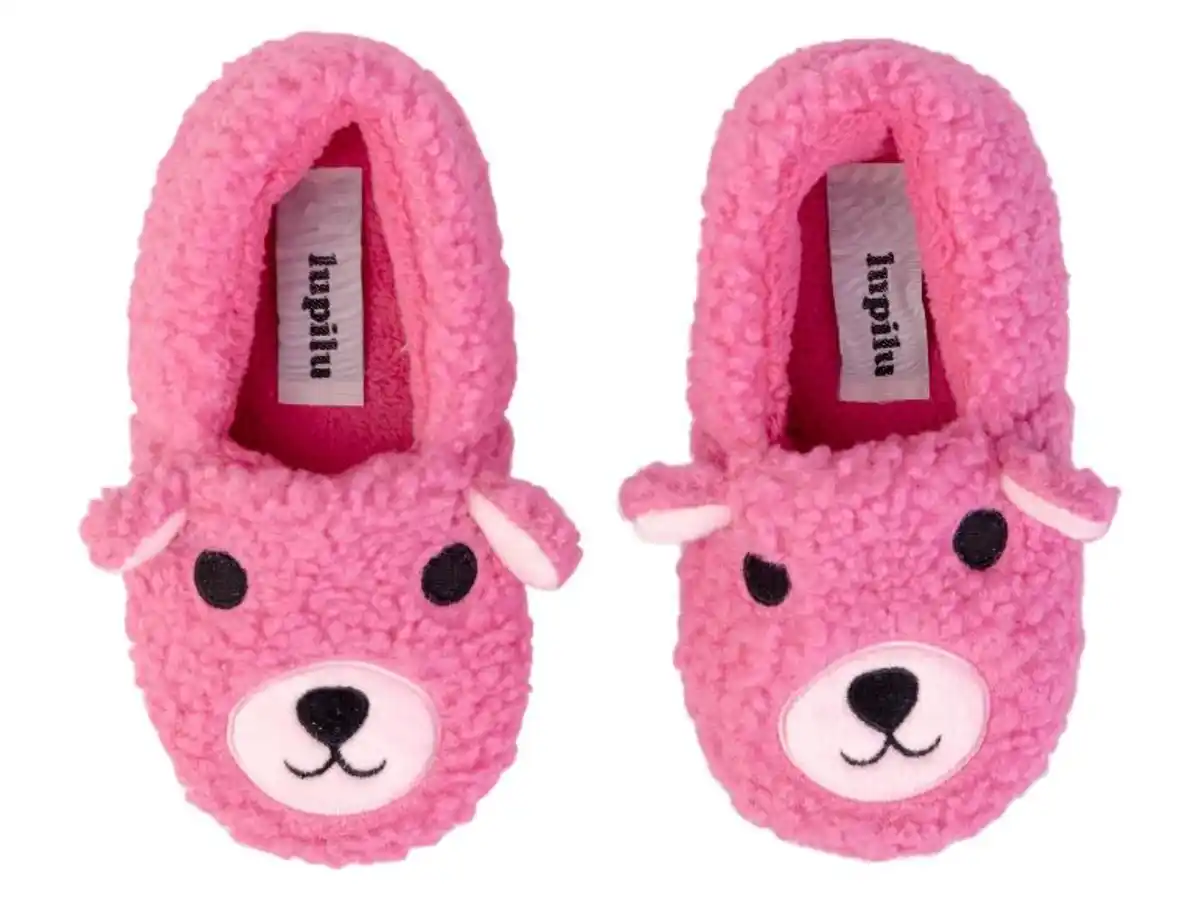 Bild 3 von lupilu® Kleinkinder Hausschuhe aus flauschigem Plüsch