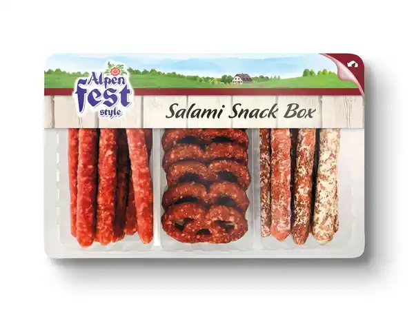 Bild 1 von Alpenfest Salami Snack Box,  200 g