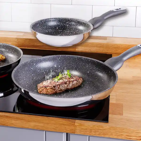 Bild 2 von Carretta Hochwertige Edelstahl-Pfanne Ø ca. 28 cm