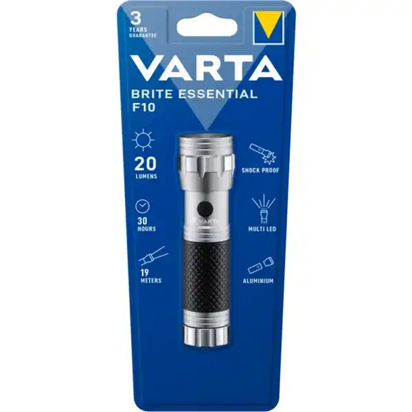 Bild 2 von VARTA Taschenlampe »Brite Essential F10«, 20 lm, Reichweite: 19 m