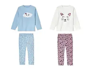 lupilu® Kleinkinder Pyjama aus wärmender Fleece-Qualität