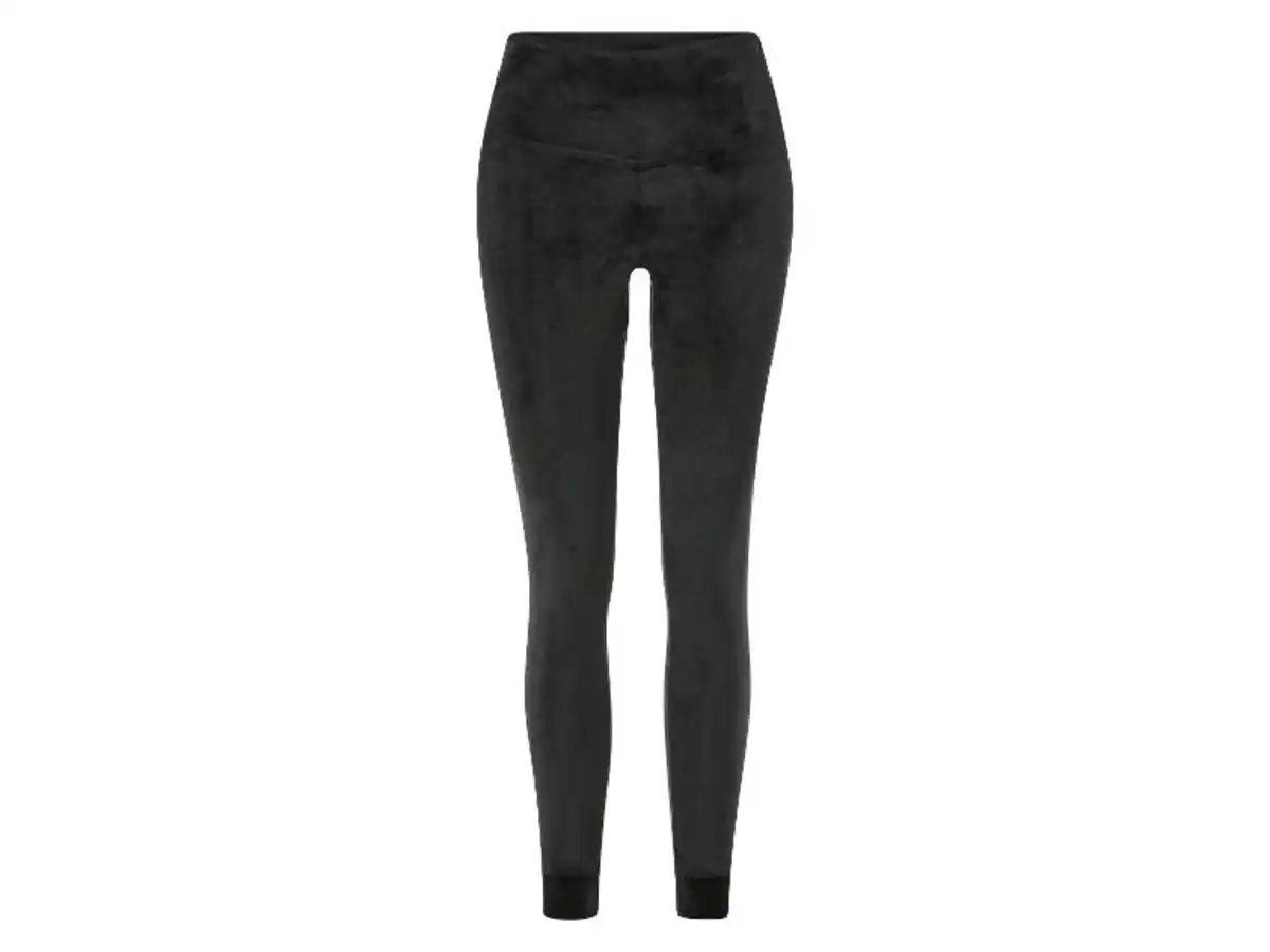 Bild 4 von esmara® Damen Velour-Leggings, mit Bündchen