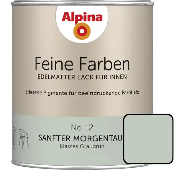 Bild 1 von Alpina Feine Farben Lack No. 12 Sanfter Morgentau   750 ml